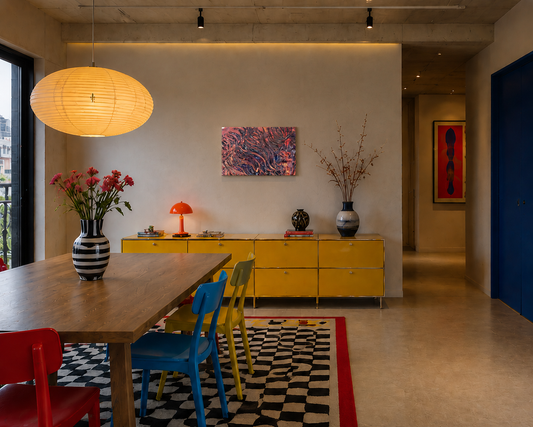 Disco Inferno Mini – LionArt Fine Art Print als Wandkunst in lebhaftem Tokio-inspirierten Interieur, Serie Ice Minis
