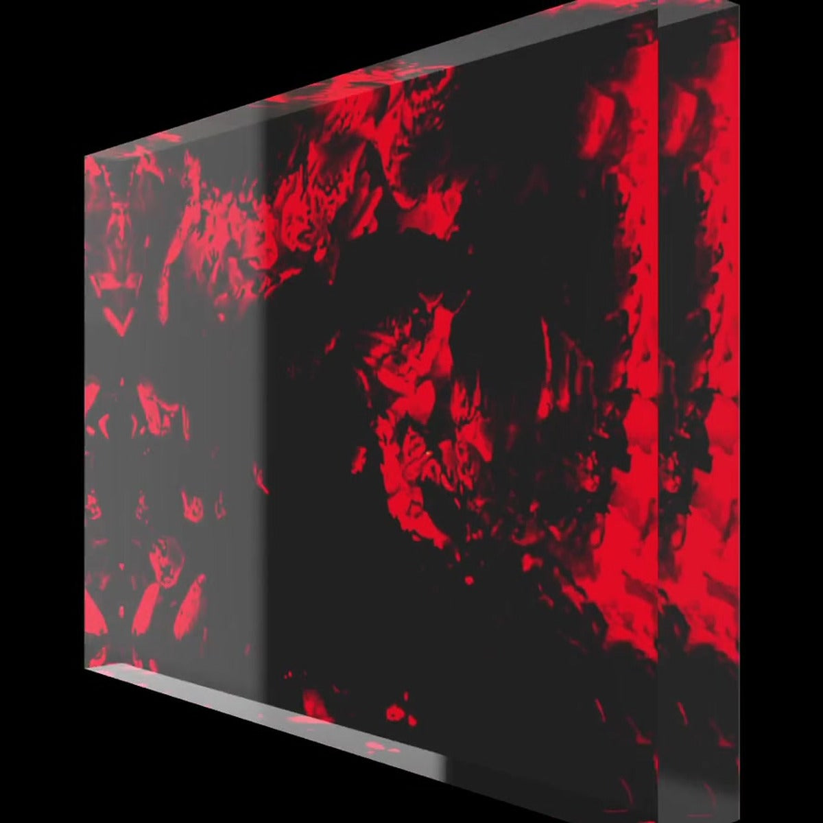 Black Summer – LionArt Acrylblock 15×10 cm | Eis Konfekt, Ansicht 45° links gedreht