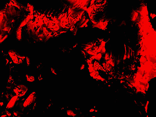 Black Summer – Abstrakte Feuer Fotokunst in Rot & Schwarz (Other Stories)