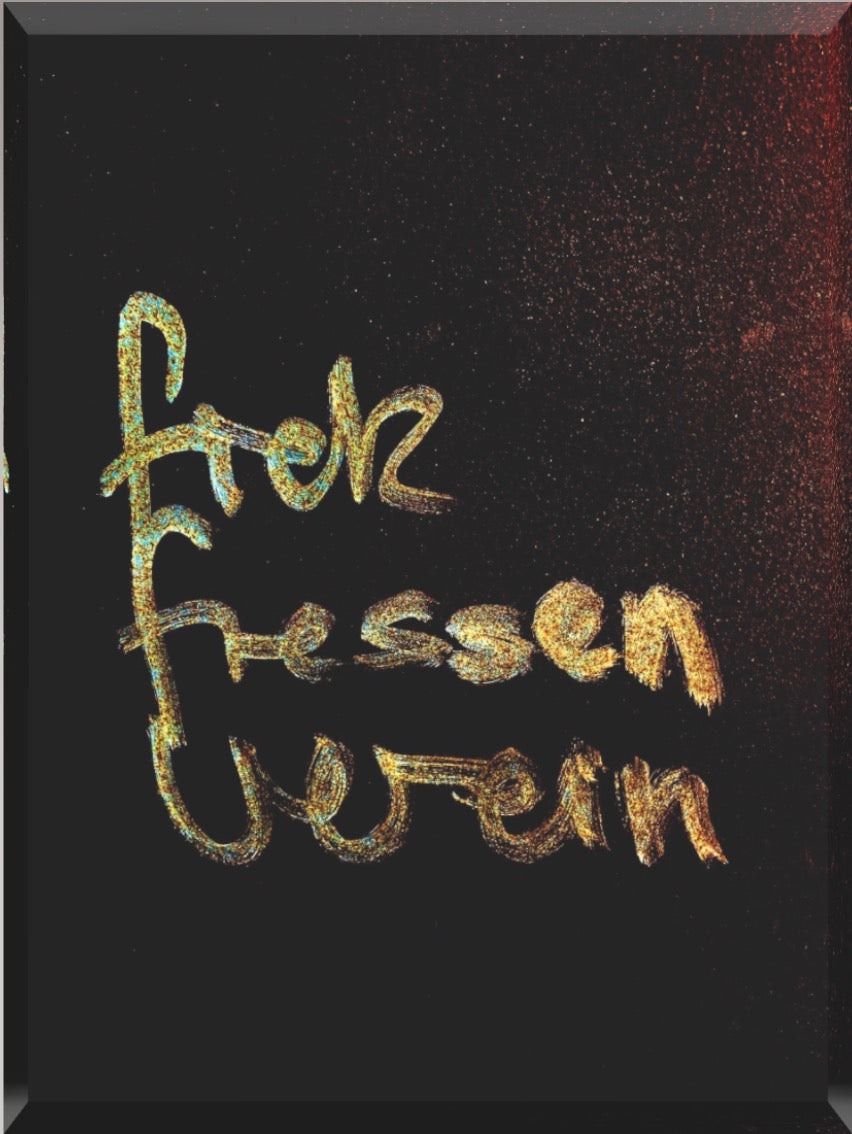 Fick Fressen Verein – LionArt Acrylblock 10×15 cm | Eis Konfekt