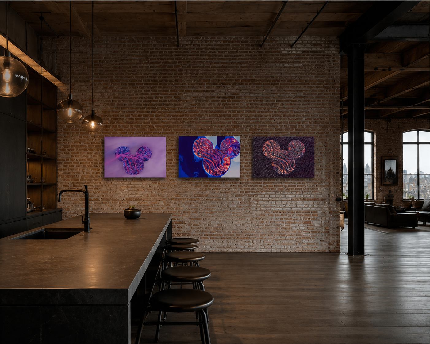 MM1 – Pop-Art Fotokunst in Blau (Fine Art Edition)