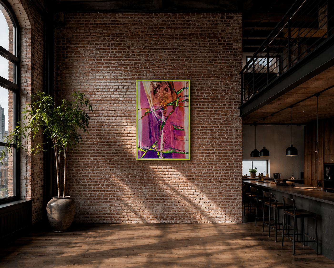 The Breaks Mini – LionArt Fine Art Print als Pop-Art Wandbild in urbanem New Yorker Interieur, Serie Ice Minis
