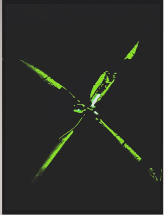 The X-Files Green – LionArt Acrylblock 10×15 cm | Eis Konfekt