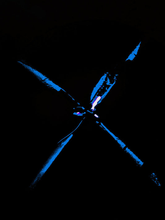 The X-Files Blue – Abstrakte Symbol Fotokunst (Other Stories Edition)