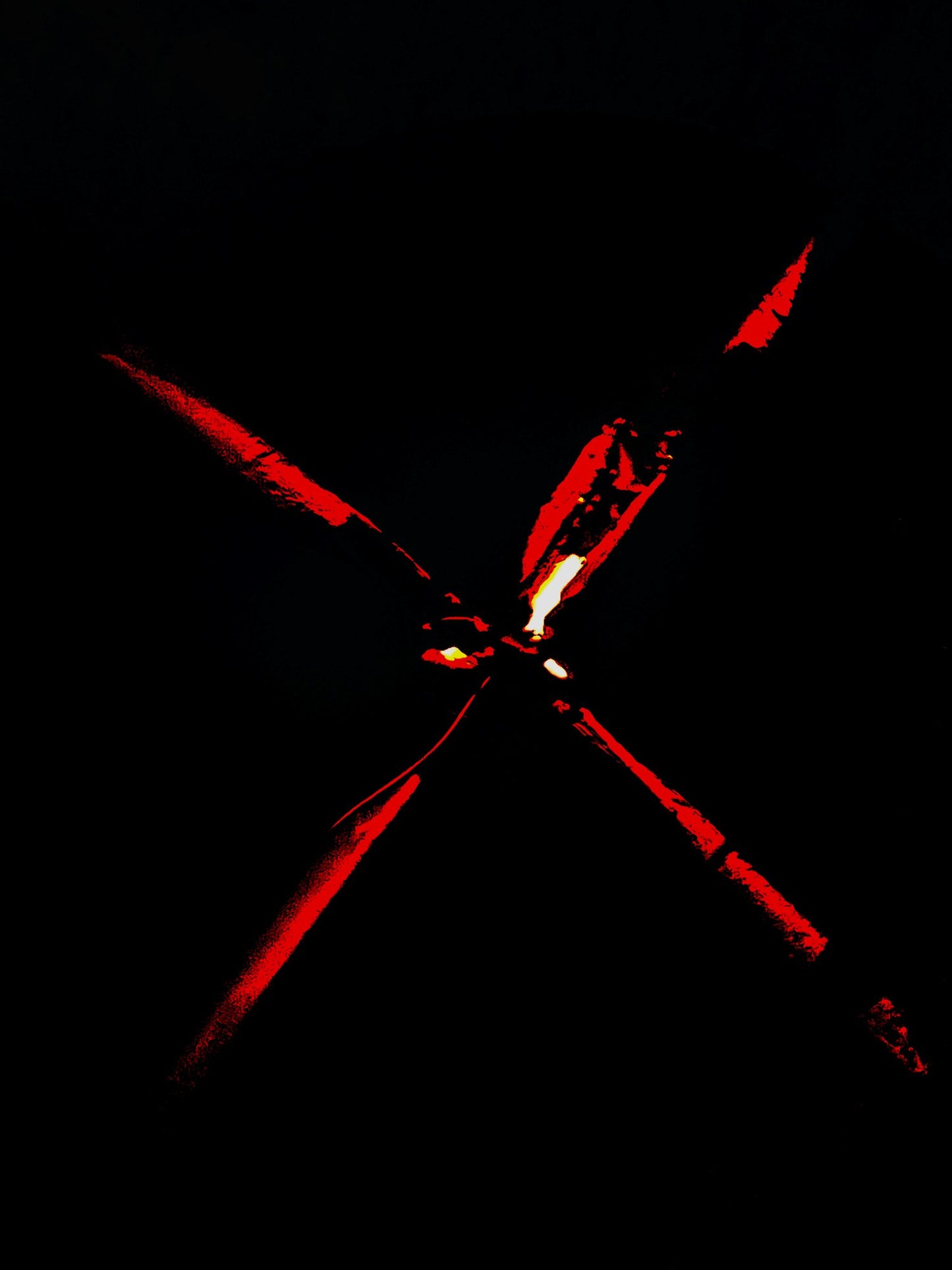 The X-Files Red – Abstrakte Symbol Fotokunst (Other Stories Edition)