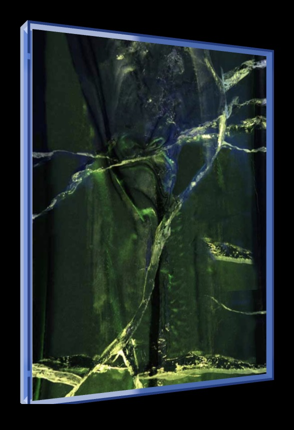 A Forest – Pop-Art Rahmen in Neon-Blau | LionArt