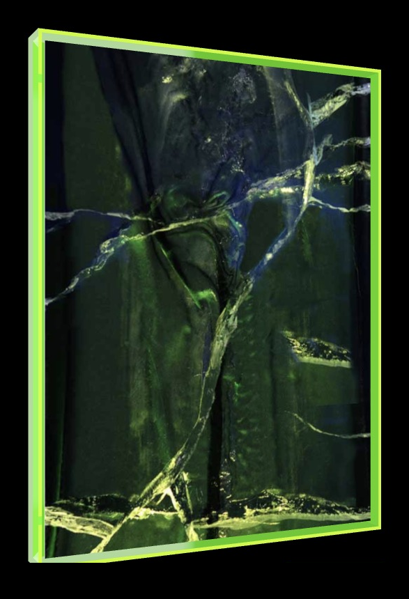 A Forest – Pop-Art Rahmen in Neon-Grün | LionArt