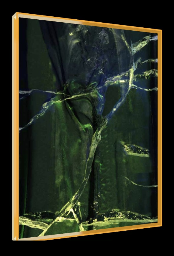 A Forest – Pop-Art Rahmen in Neon-Orange | LionArt