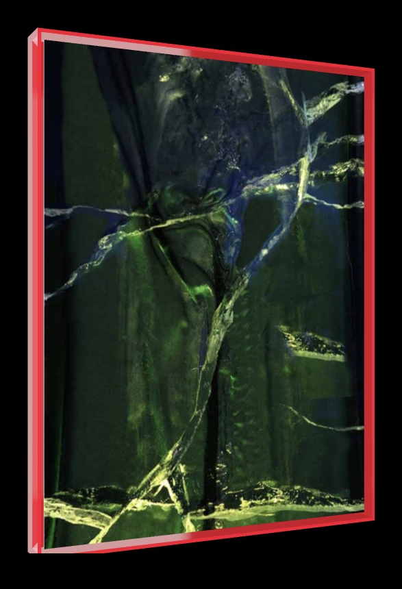 A Forest – Pop-Art Rahmen in Neon-Rot | LionArt