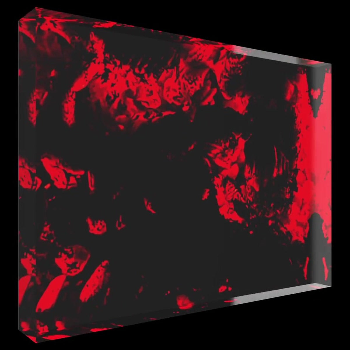 Black Summer – LionArt Acrylblock 15×10 cm | Eis Konfekt, Ansicht 45° rechts gedreht