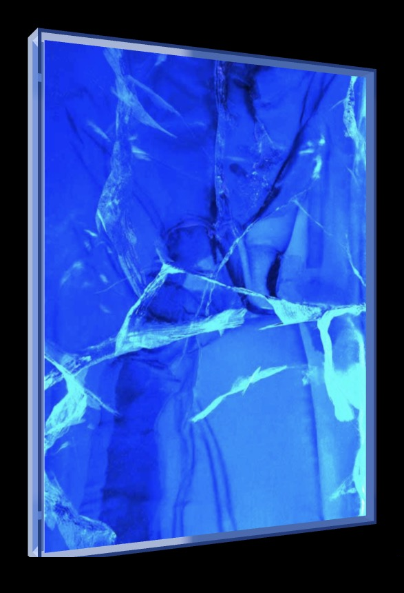 Blue Monday – Pop-Art Rahmen in Neon-Blau | LionArt