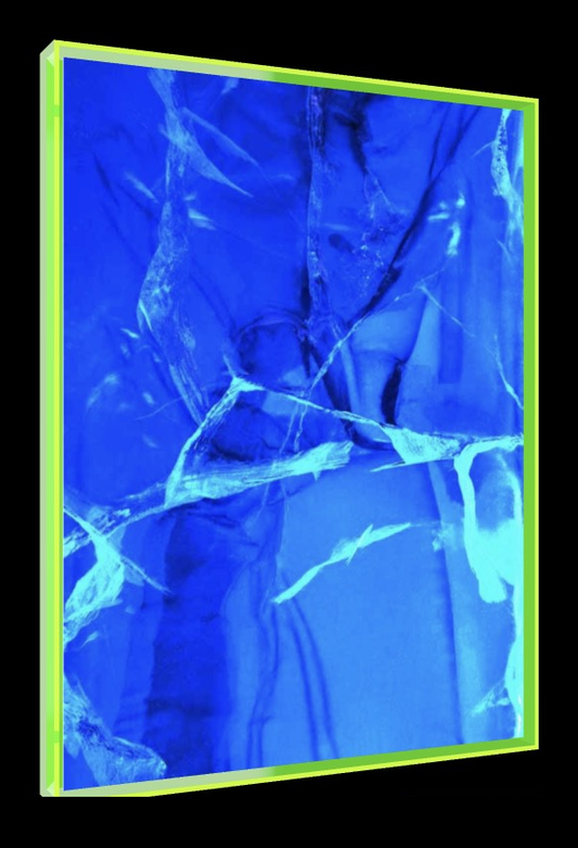Blue Monday – Pop-Art Rahmen in Neon-Grün | LionArt