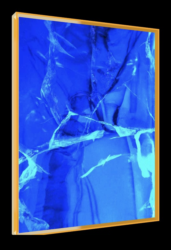 Blue Monday – Pop-Art Rahmen in Neon-Orange | LionArt