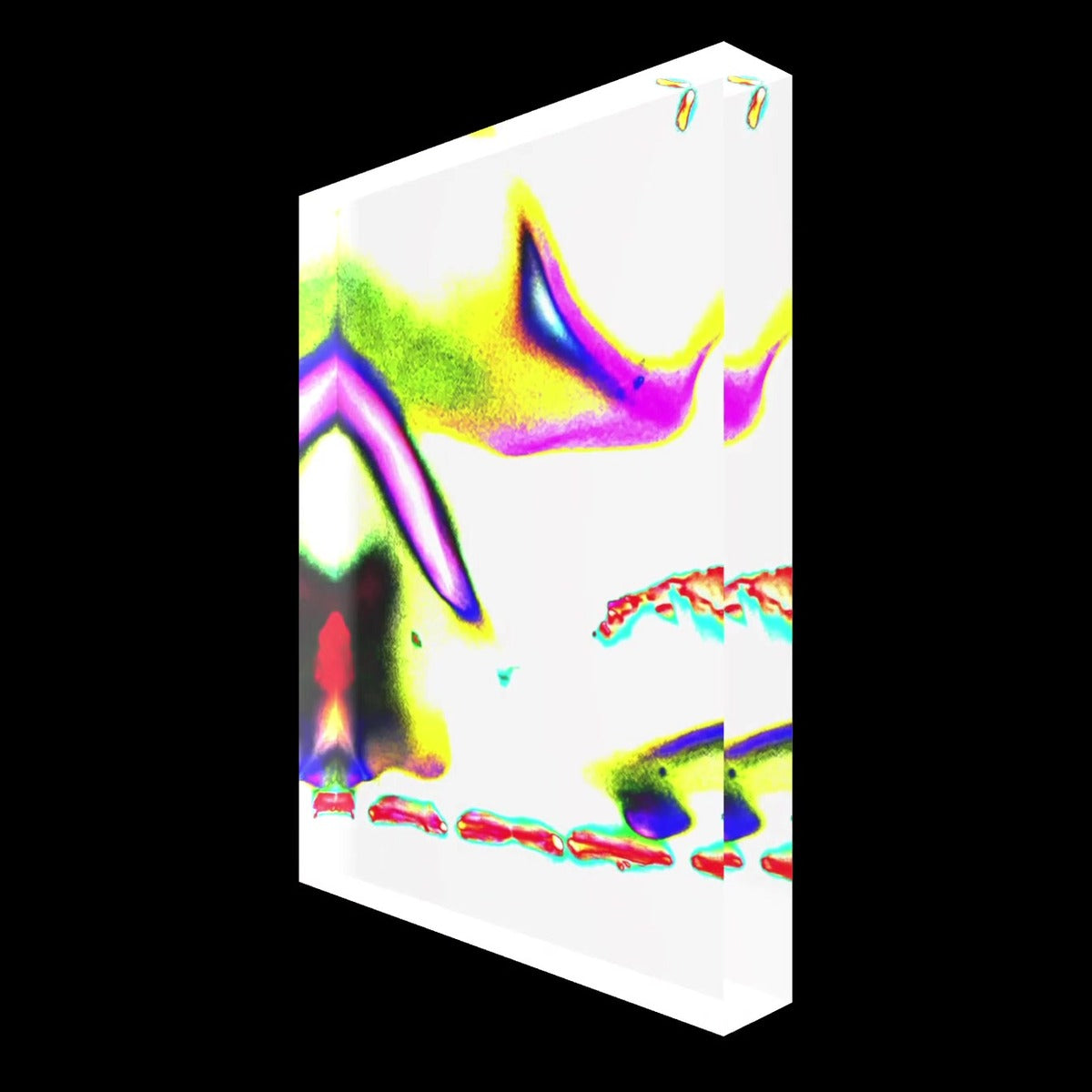 Bonfire I – LionArt Acrylblock 10×15 cm | Eis Konfekt, Ansicht 45° links gedreht