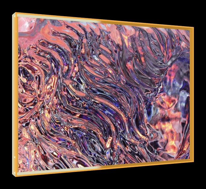 Disco Inferno – Pop-Art Rahmen in Neon-Orange | LionArt