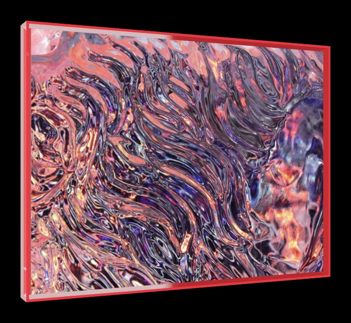 Disco Inferno – Pop-Art Rahmen in Neon-Rot | LionArt