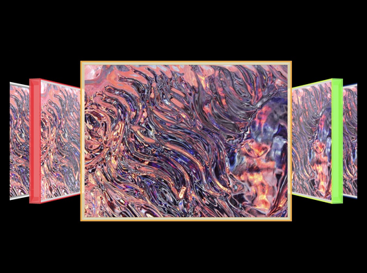 Disco Inferno – Pop-Art Rahmen in allen 5 Farben (Weiß, Neon-Rot, Neon-Orange, Neon-Grün, Neon-Blau) | LionArt
