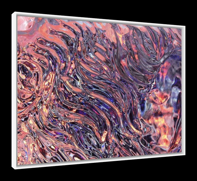 Disco Inferno – Pop-Art Rahmen in Weiß | LionArt