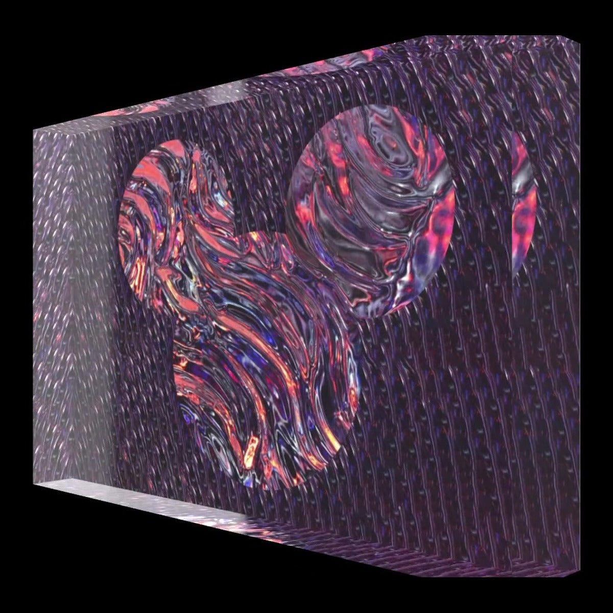 Expect Nothing – LionArt Acrylblock 15×10 cm | Eis Konfekt, Ansicht 45° links gedreht
