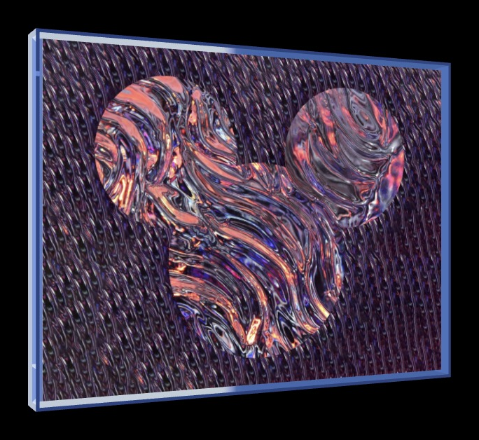 Expect Nothing – Pop-Art Rahmen in Neon-Blau | LionArt