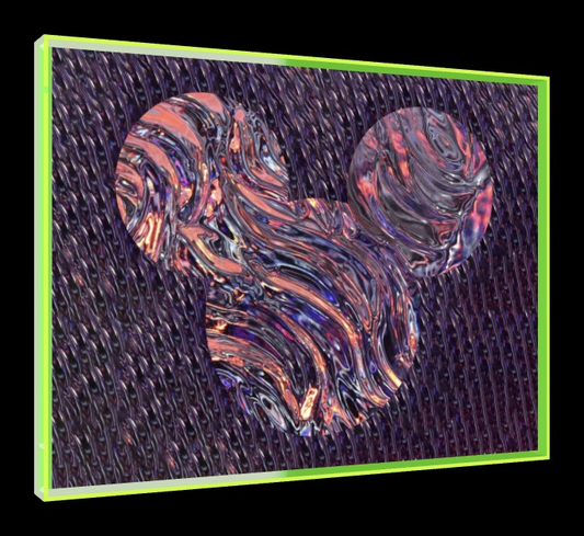 Expect Nothing – Pop-Art Rahmen in Neon-Grün | LionArt