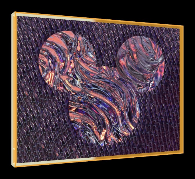 Expect Nothing – Pop-Art Rahmen in Neon-Orange | LionArt