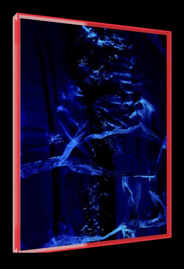 I See A Darkness – Pop-Art Rahmen in Neon-Rot | LionArt