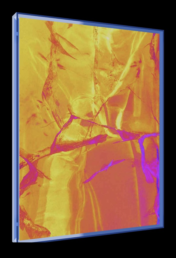 Juanita Kiteless – Pop-Art Rahmen in Neon-Blau | LionArt