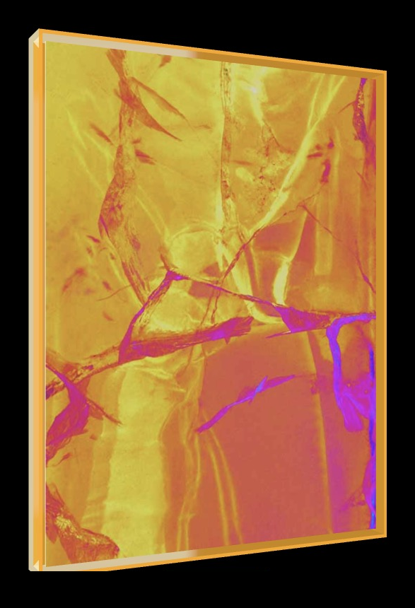 Juanita Kiteless – Pop-Art Rahmen in Neon-Orange | LionArt