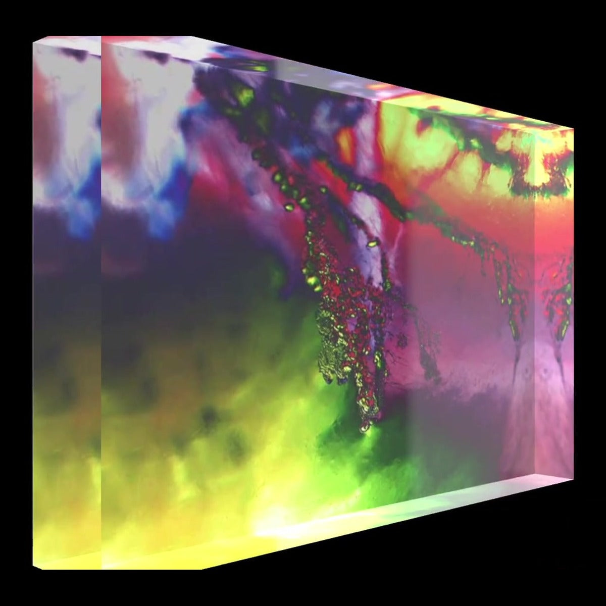 Lullaby – LionArt Acrylblock 15×10 cm | Eis Konfekt, Ansicht 45° rechts gedreht