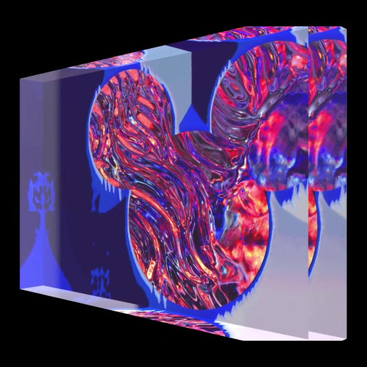 MM 1 – LionArt Acrylblock 15×10 cm | Eis Konfekt, Ansicht 45° links gedreht