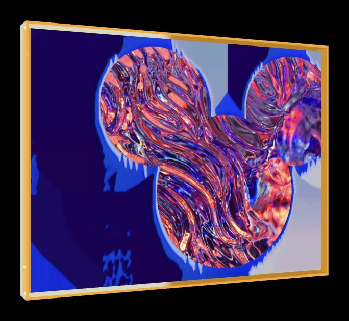 MM1 – Pop-Art Rahmen in Neon-Orange | LionArt