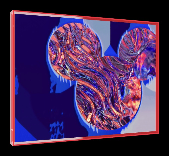 MM1 – Pop-Art Rahmen in Neon-Rot | LionArt