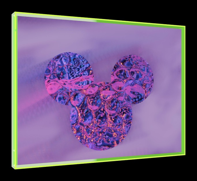 MM2 – Pop-Art Rahmen in Neon-Grün | LionArt