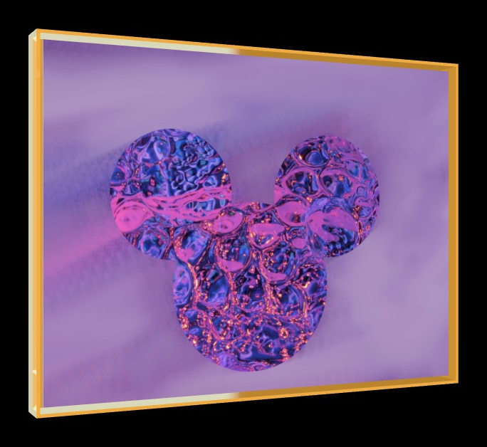 MM2 – Pop-Art Rahmen in Neon-Orange | LionArt
