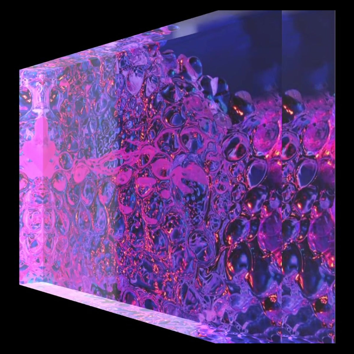 Rez – LionArt Acrylblock 15×10 cm | Eis Konfekt, Ansicht 45° links gedreht