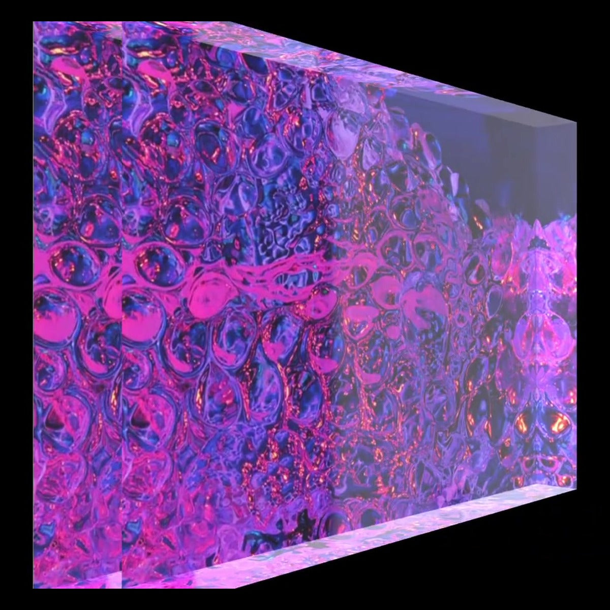 Rez – LionArt Acrylblock 15×10 cm | Eis Konfekt, Ansicht 45° rechts gedreht