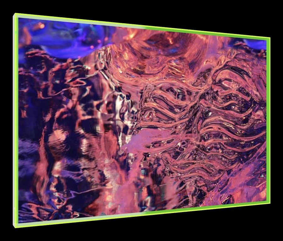 Shiverman – Pop-Art Rahmen in Neon-Grün | LionArt