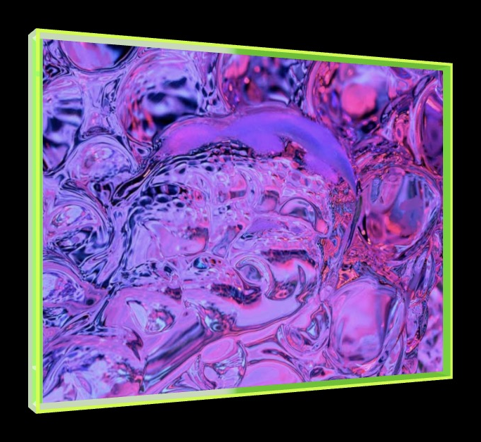 Slippery People – Pop-Art Rahmen in Neon-Grün | LionArt
