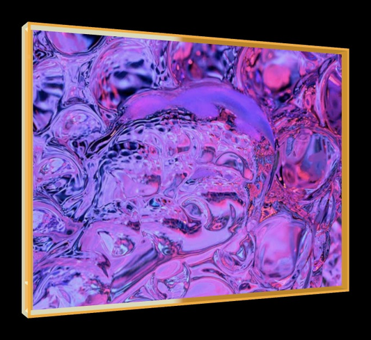 Slippery People – Pop-Art Rahmen in Neon-Orange | LionArt