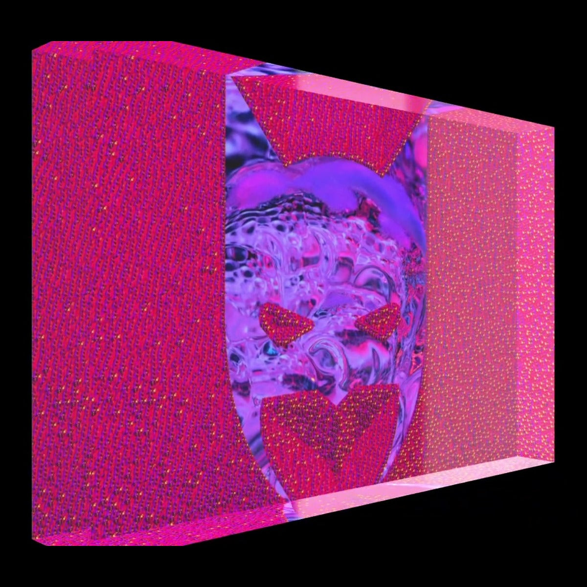 The Masked Singer II – LionArt Acrylblock 15×10 cm | Eis Konfekt, Ansicht 45° rechts gedreht