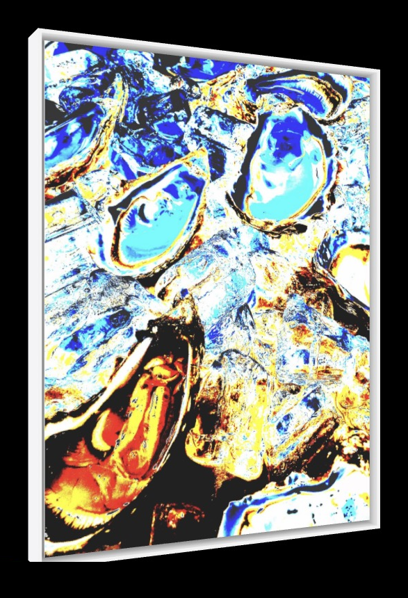 The World Is My Oyster – Pop-Art Rahmen in Weiß | LionArt