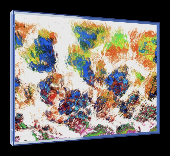 This Is The Sea – Pop-Art Rahmen in Neon-Blau | LionArt