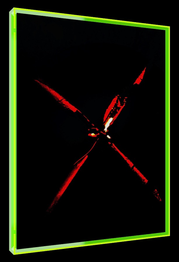 The X-Files Red – Pop-Art Rahmen in Neon-Grün | LionArt