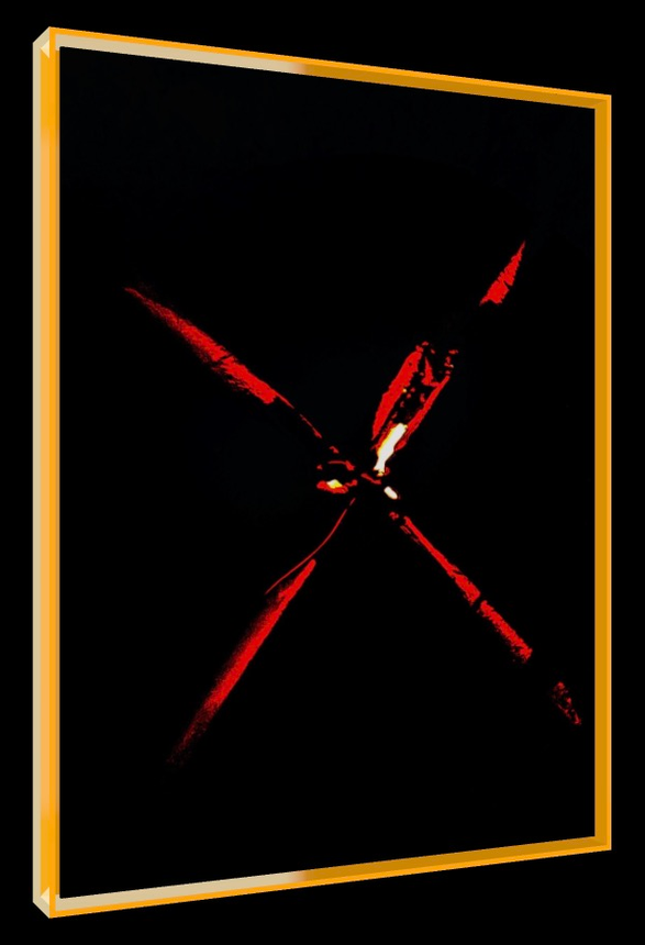The X-Files Red – Pop-Art Rahmen in Neon-Orange | LionArt
