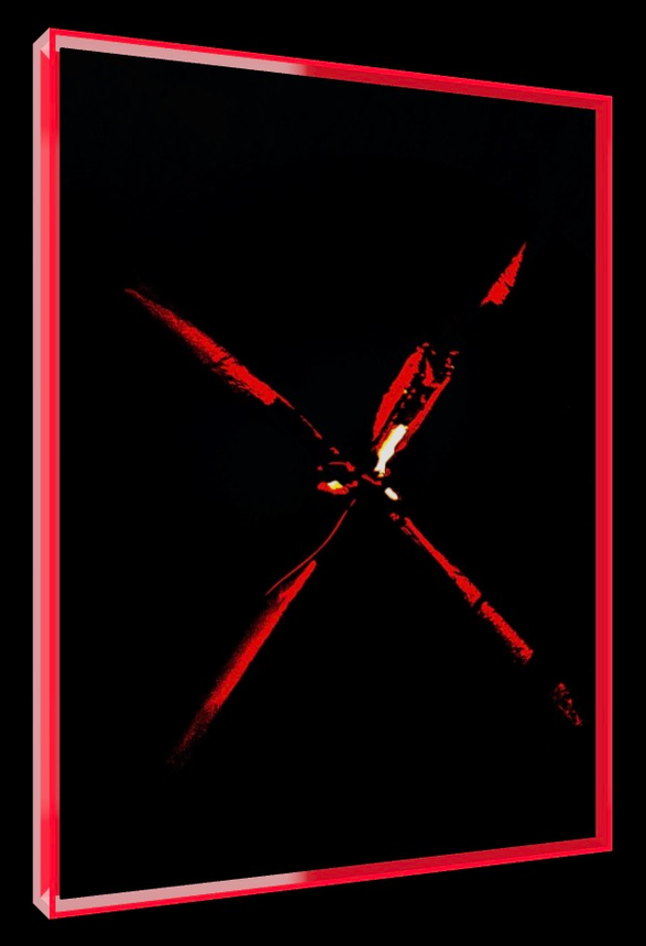The X-Files Red – Pop-Art Rahmen in Neon-Rot | LionArt