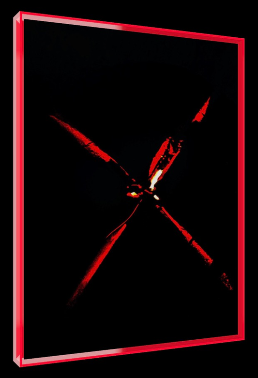 The X-Files Red – Pop-Art Rahmen in Neon-Rot | LionArt