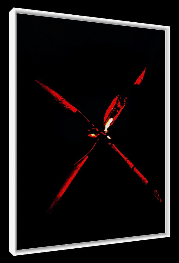 The X-Files Red – Pop-Art Rahmen in Weiß | LionArt